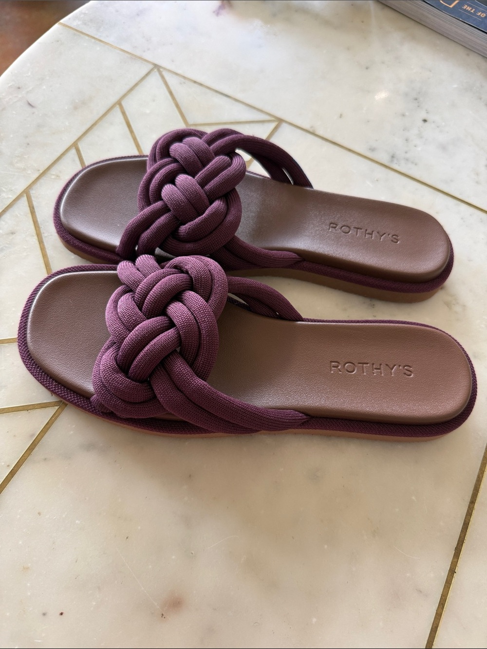 New Rothy's Raspberry Purple The Summer Sandal - Picture 2 of 5